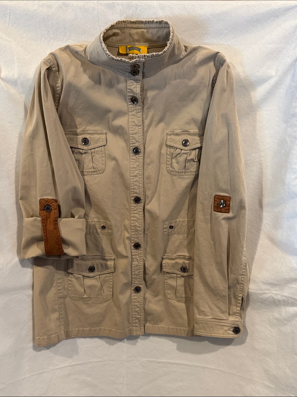 209 WST Light Beige Utility Jacket - size 10
